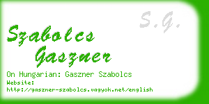 szabolcs gaszner business card